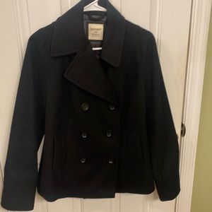 Old Navy Medium Black Pea Coat